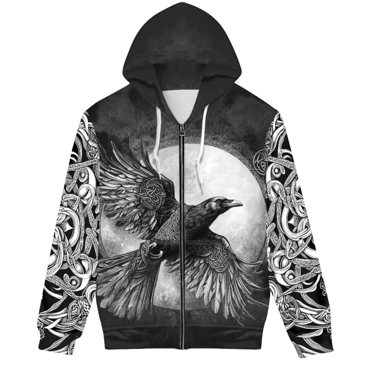 Viking Eagle 3D Zip Hoodie