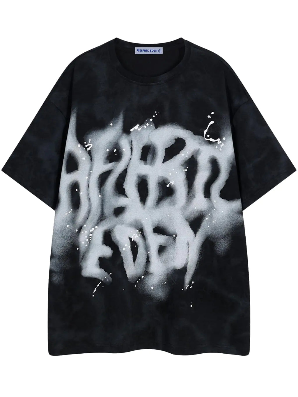 Aelfric Eden Oversized Graphic Cotton Tee - Black